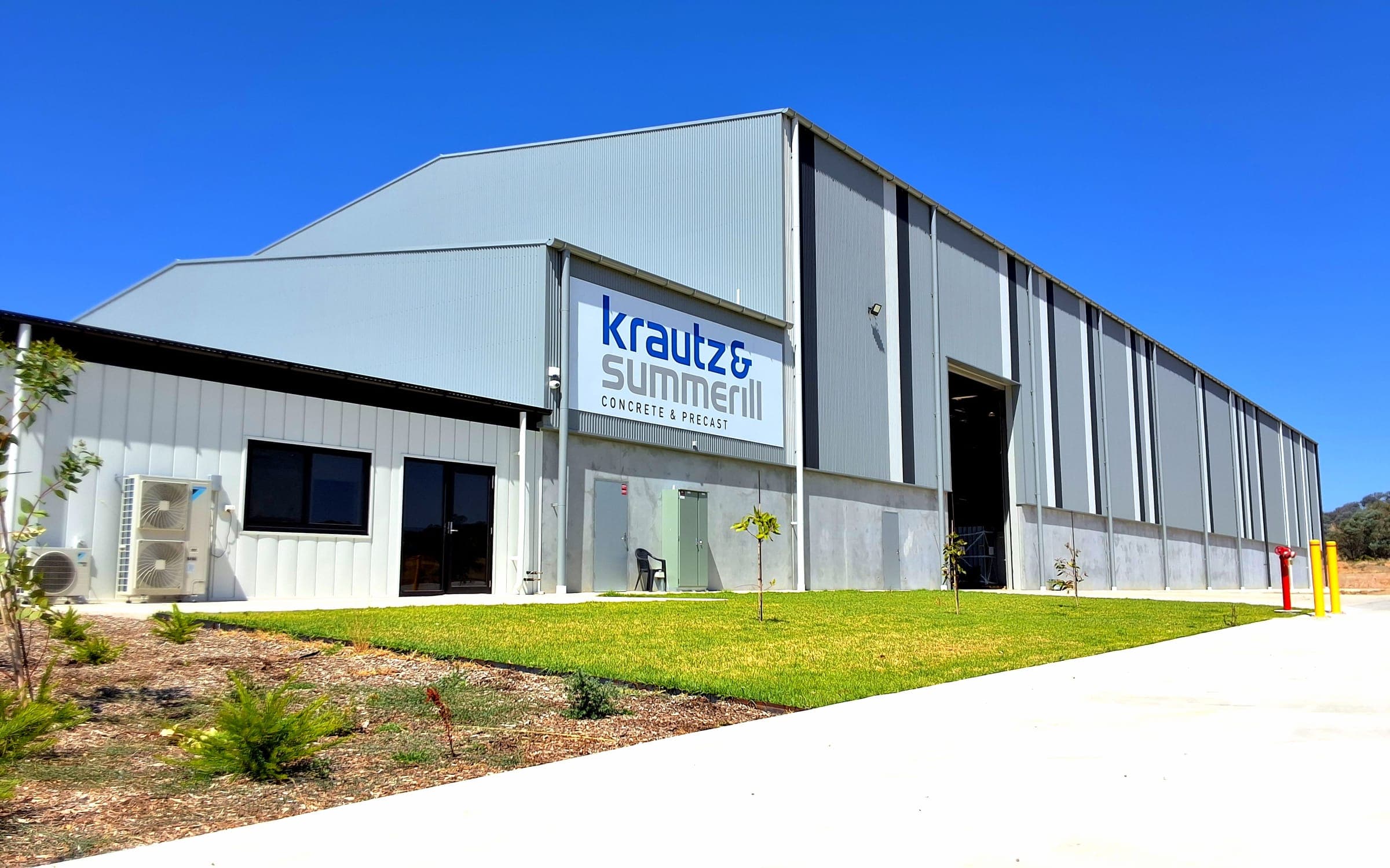 Krautz & Summerill's new 2025 precast manufacturing facility, Albury-Wodonga